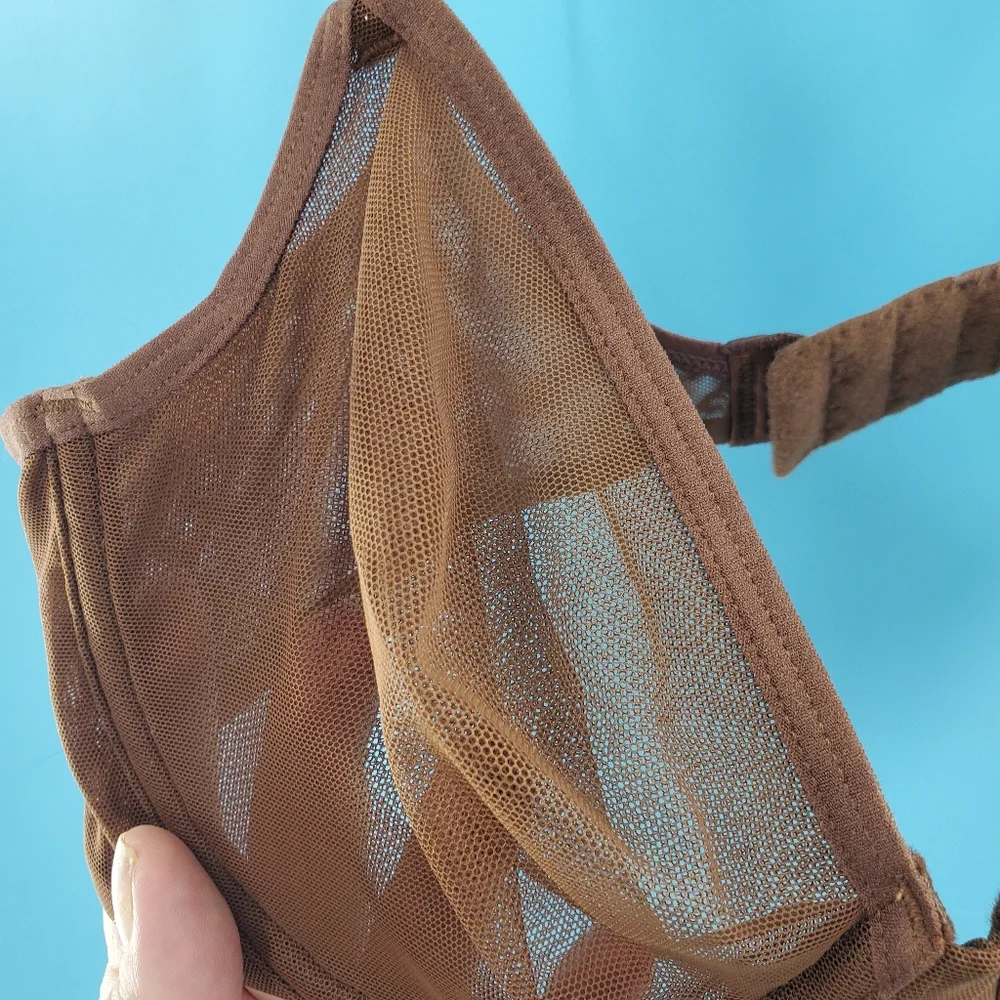 Smart and Sexy NWT brown mesh bra 34B